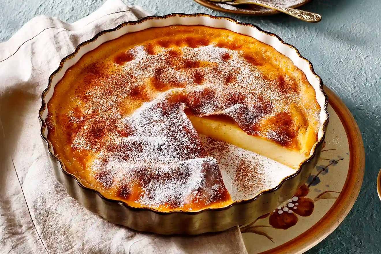 Argiro’s galatopita (Greek milk pie)