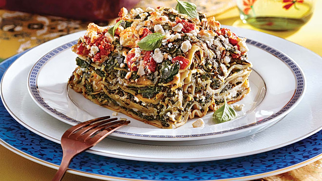 Λαζάνια με σπανάκι