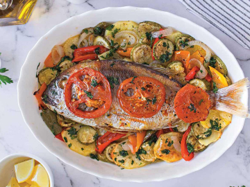 Ψάρι πλακί στο φούρνο