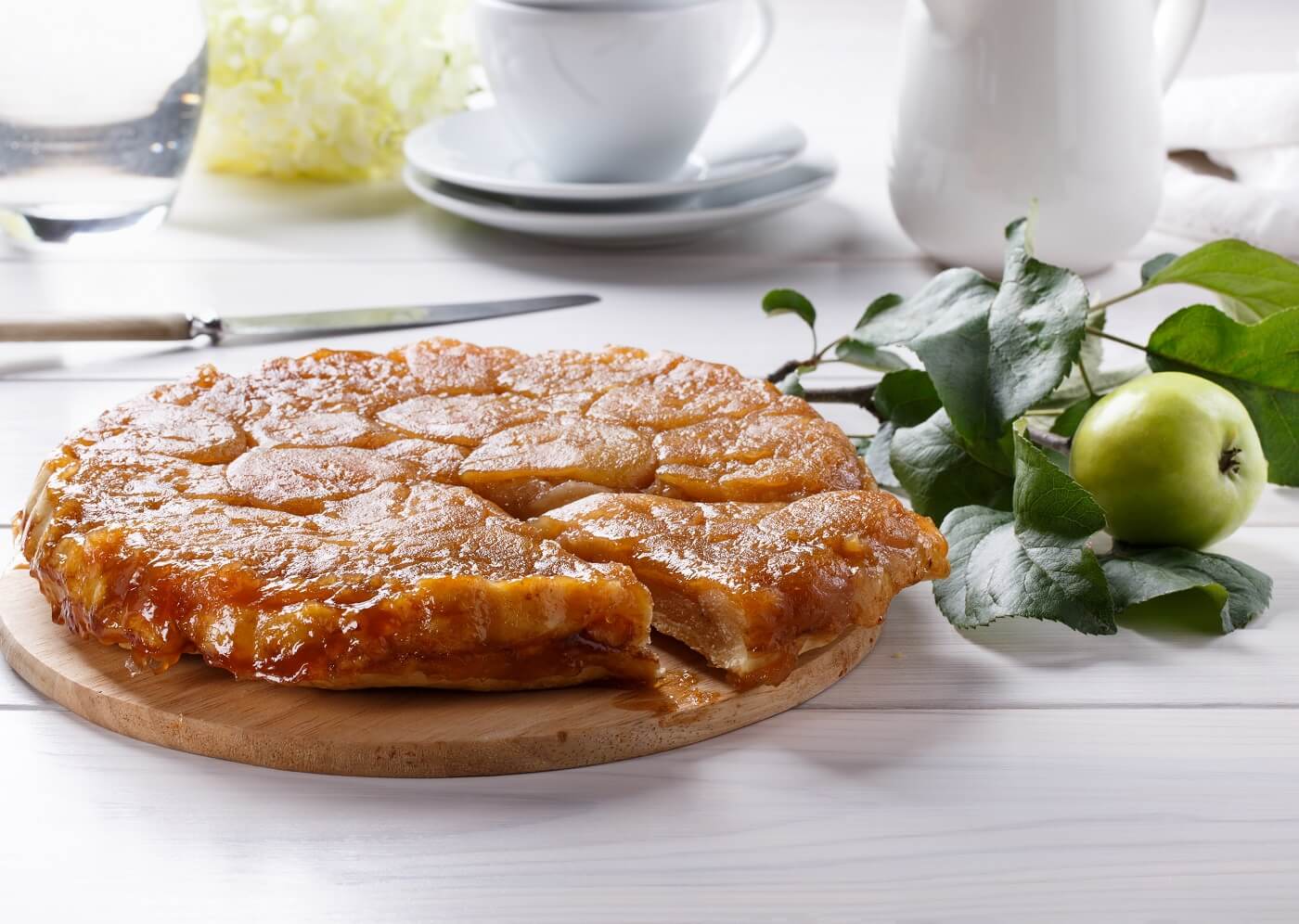 tarte tatin - τάρτα μήλου αργυρώ - τραγανή τάρτα μήλου - ταρτ τατέν - τάρτα τατέν