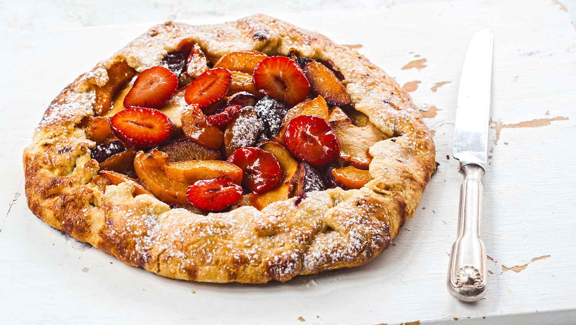 galette με φράουλες