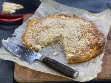 Παριανή τυρόπιτα χωρίς φύλλο