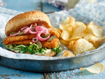 Βurger ψαριού