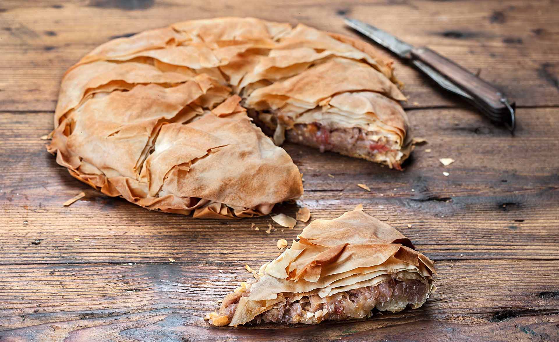 νηστίσιμη κρεμμυδόπιτα