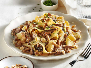 Μακαρόνια με μανιτάρια