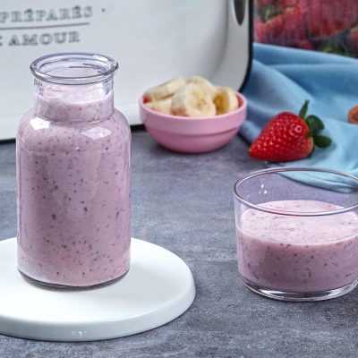 smoothie μπανάνα φράουλα