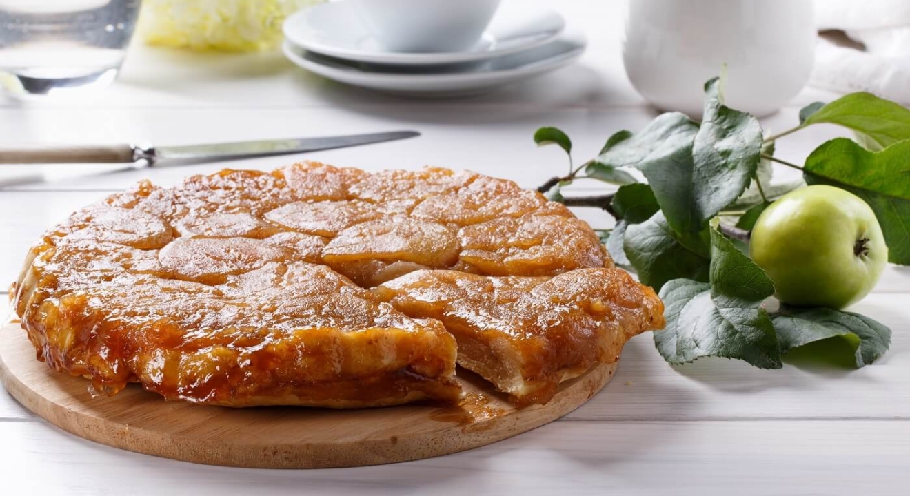 tarte tatin - τάρτα μήλου αργυρώ - τραγανή τάρτα μήλου - ταρτ τατέν - τάρτα τατέν