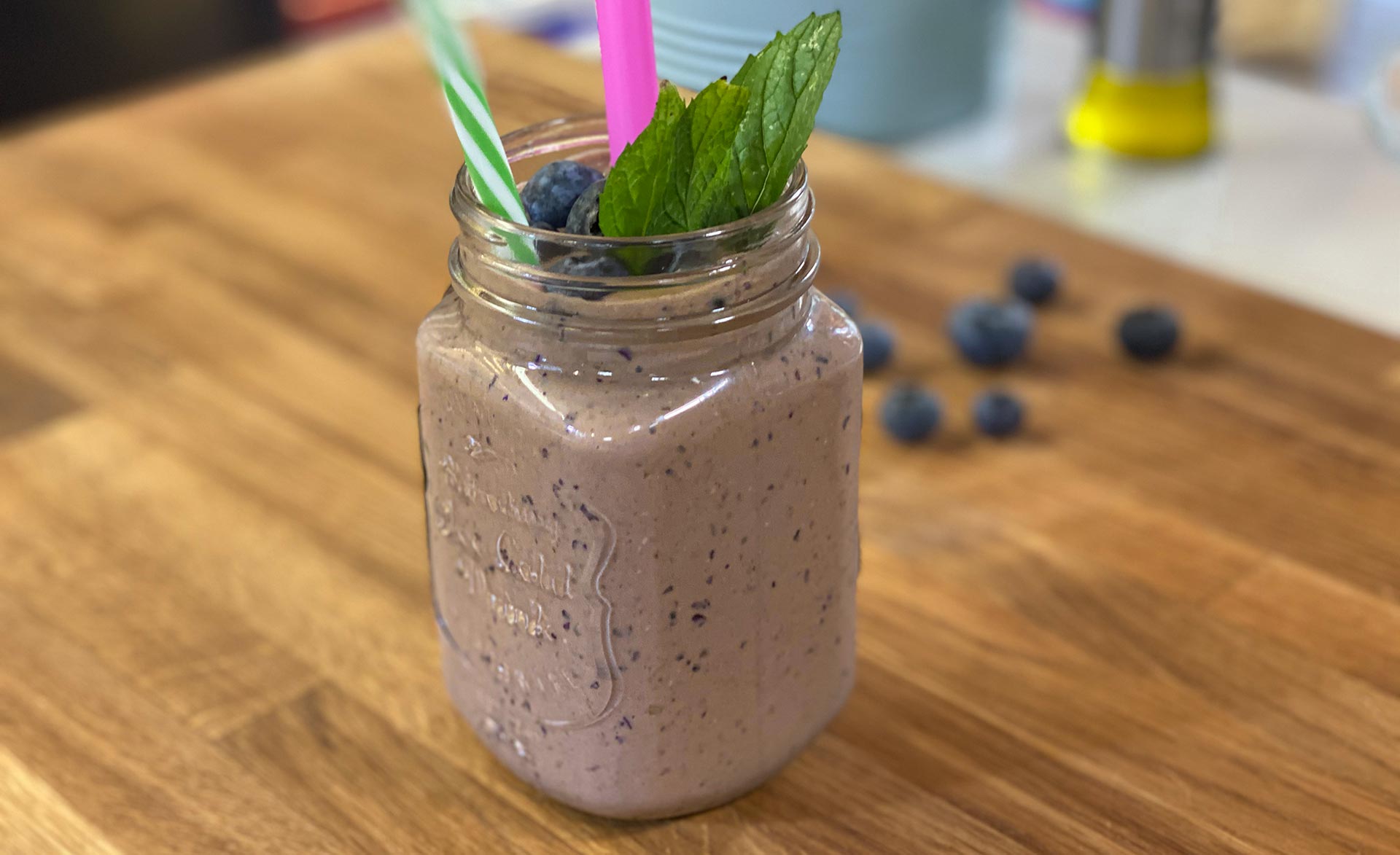 Smoothie πρωτεΐνης με μπανάνα