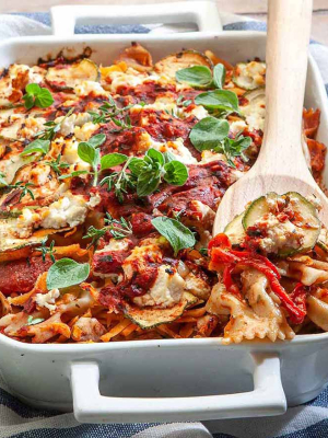 Ζυμαρικά ολικής στο φούρνο