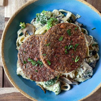 μακαροναδα vegan alfredo