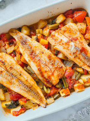 Μπακαλιάρος στο φούρνο