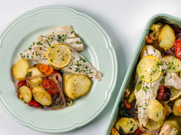 Μπακαλιάρος στο φούρνο