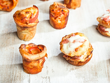 Πίτσα cupcake και πίτσα muffin