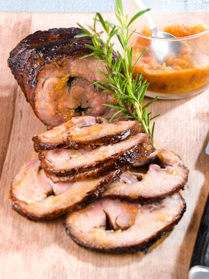 Χοιρινός λαιμός με πορτοκάλι στο φούρνο