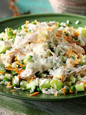 Ρυζοσαλάτα µε κοτόπουλο