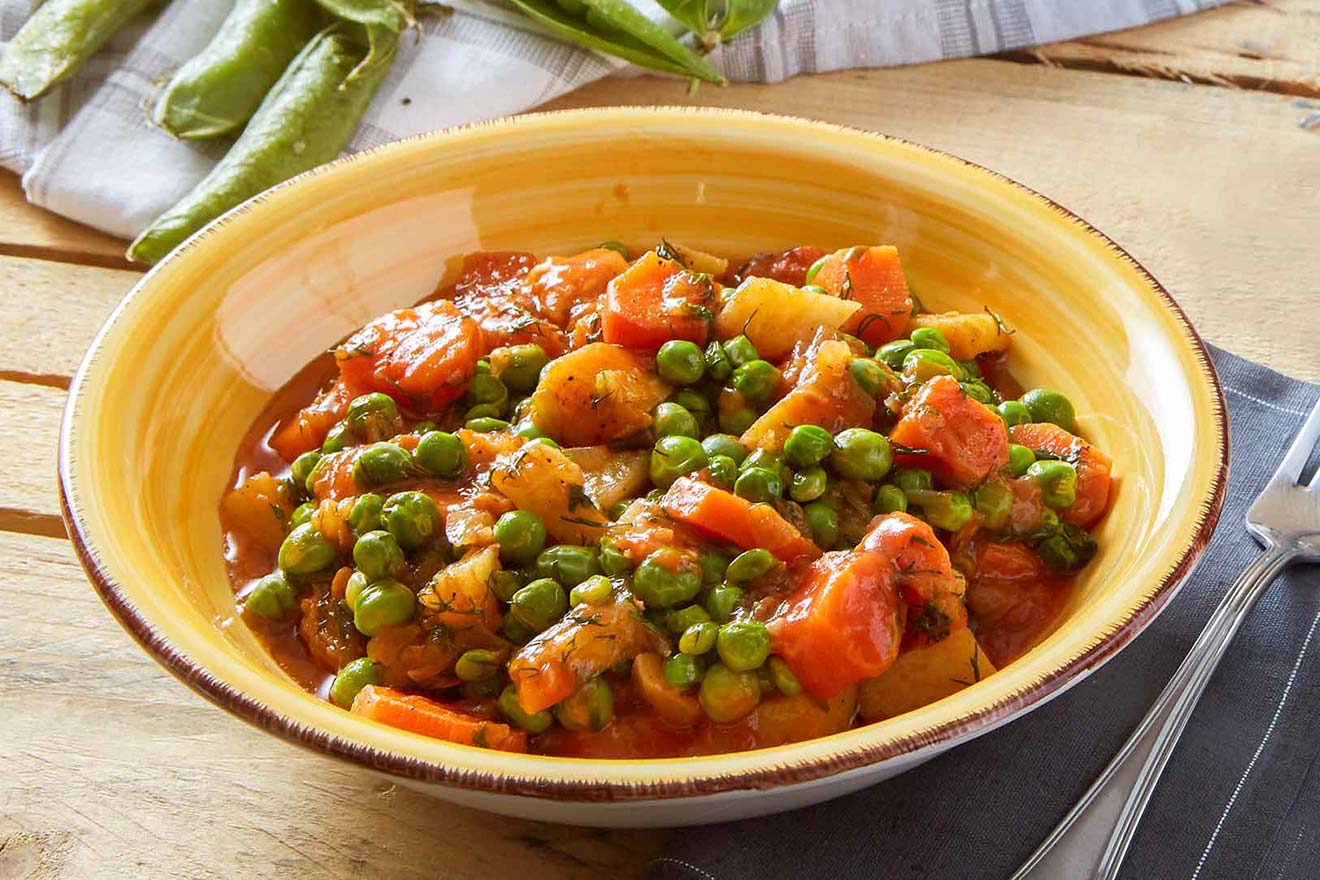 Αρακάς λαδερός κοκκινιστός