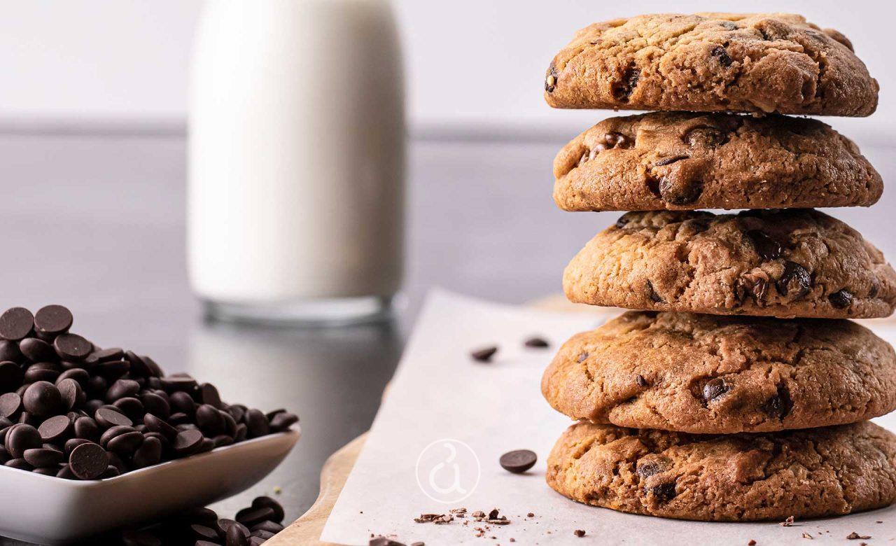 Cookies με κομμάτια σοκολάτας