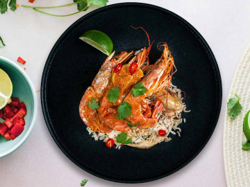 Γαρίδες στο φούρνο με βούτυρο γαρίδας