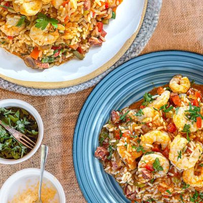 γαρίδες jambalaya