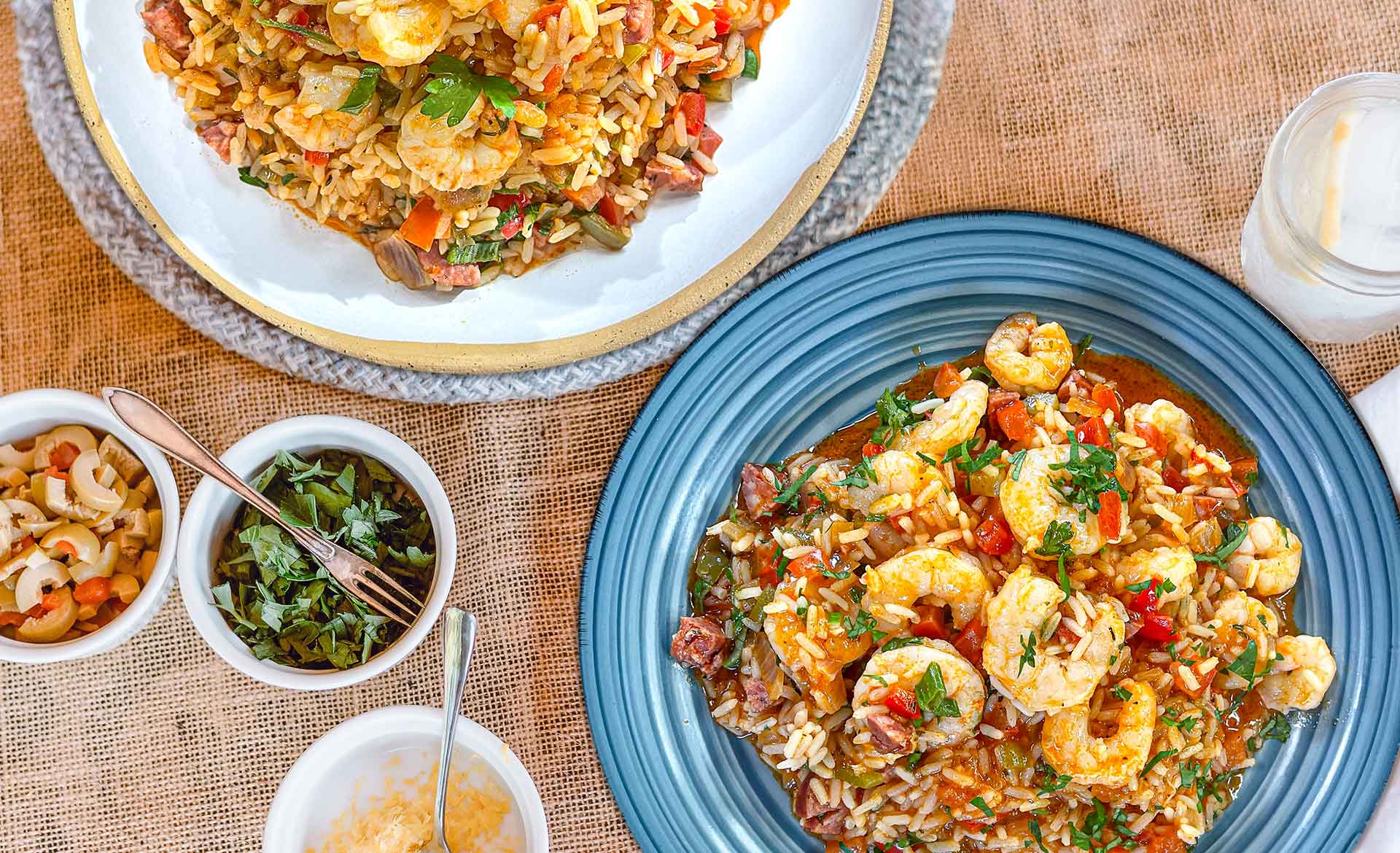 γαρίδες jambalaya