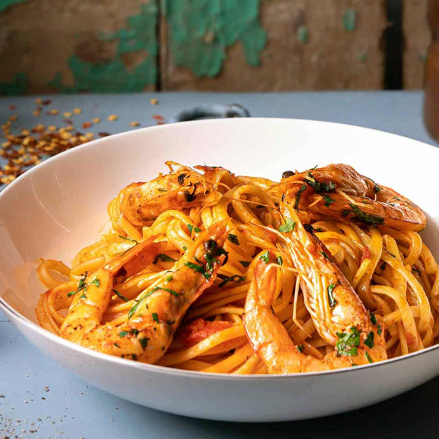 Shrimp pasta