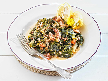 Καλαμαράκια με σπανάκι