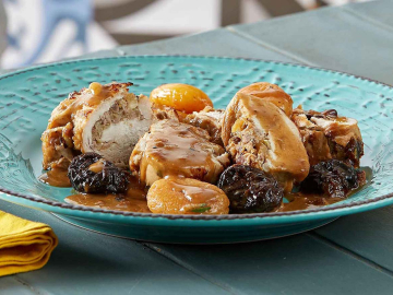 Κοτόπουλο φιλέτο γεμιστό Χριστουγεννιάτικο