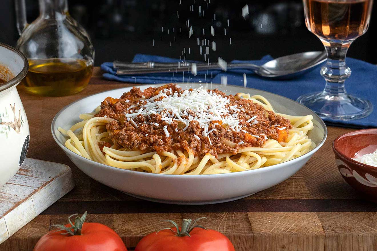 Pasta with minced meat