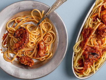 Μακαρόνια µε χταπόδι