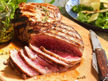 Μοσχαρίσια ταλιάτα με τραγανές πατάτες