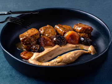 Ψαρονέφρι με πουρέ κάστανο