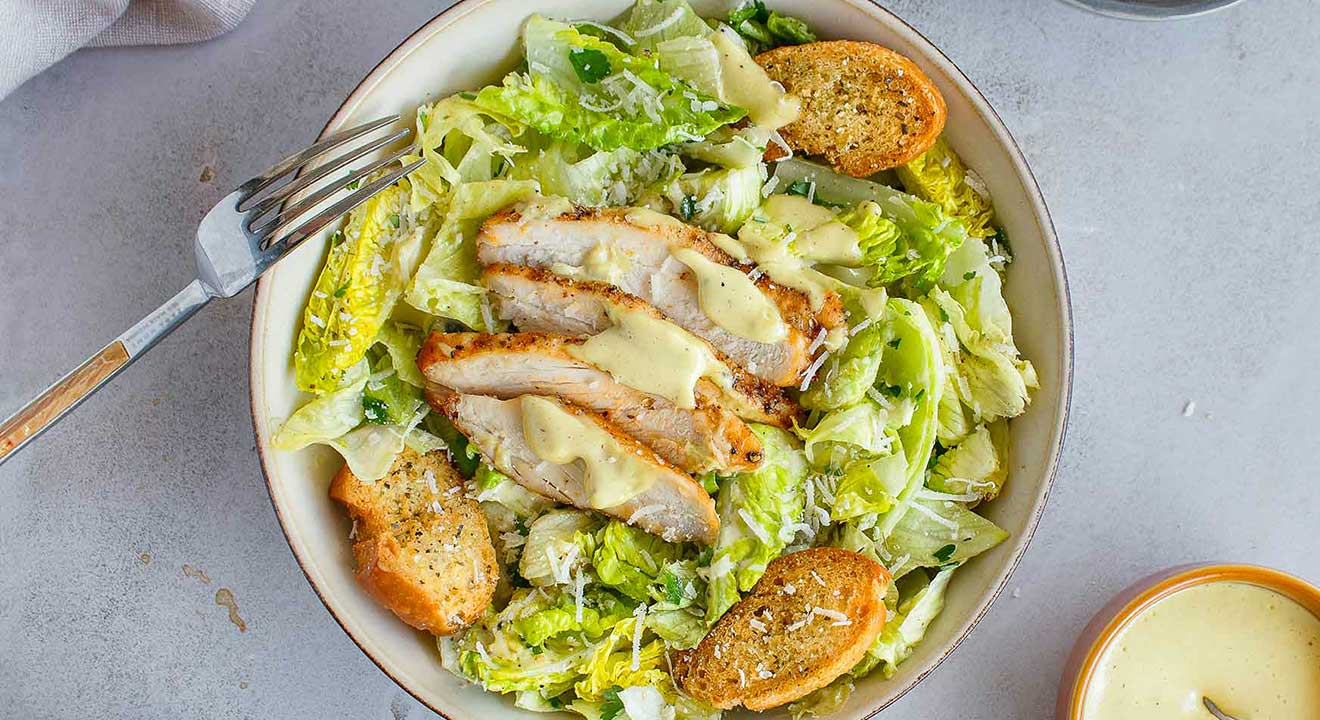 caesar salad - σαλάτα του καίσαρα - σαλάτα σίζαρ