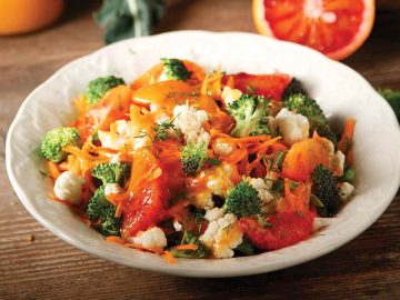 Σαλάτα με μπρόκολο και κουνουπίδι