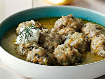 Youvarlakia (Greek Meatball Soup)