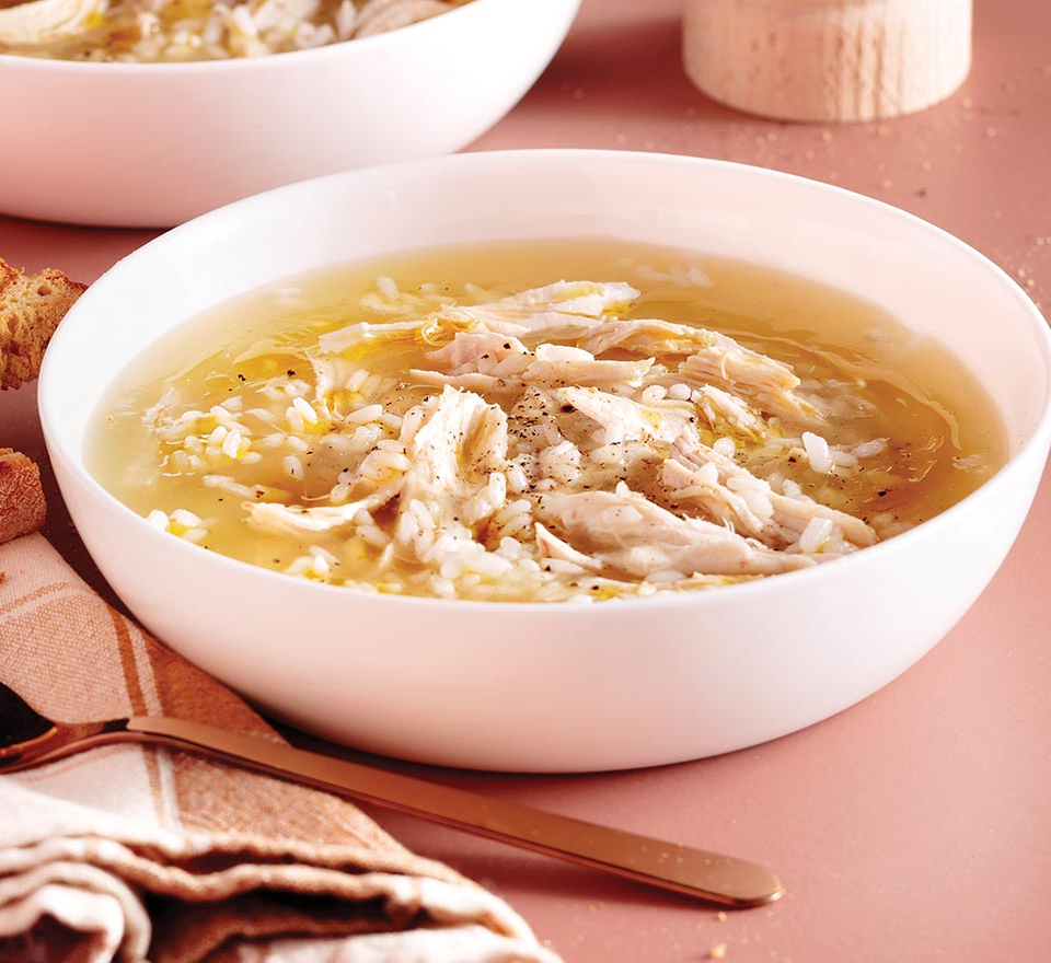 κοτοσουπα αυγολεμονο