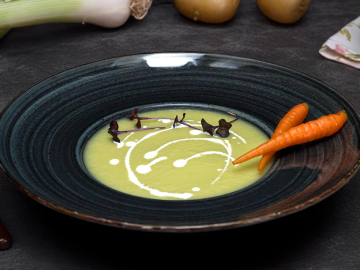 Πρασόσουπα βελουτέ