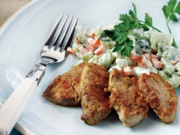 Γλασαρισµένο ψαρονέφρι µε απίστευτη σαλάτα