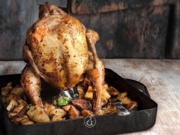 Κοτόπουλο σούβλας με μπύρα