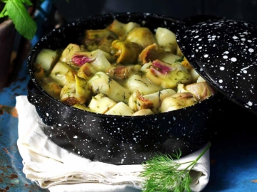 Αγκινάρες στο φούρνο