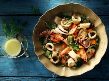 Φρικασέ θαλασσινών νηστίσιμο