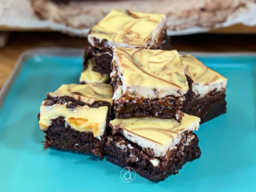 Brownies με τυρί κρέμα