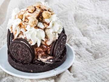 Γλυκό μπισκότο με παγωτό