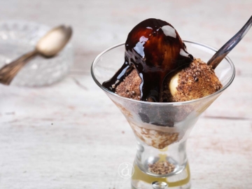 Μπάλες παγωτό καραμελέ