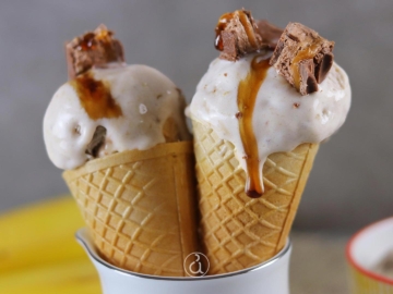 Παγωτό banoffee