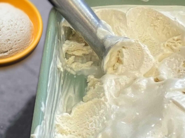 Παγωτό βανίλια χωρίς αυγά