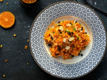 Σαλάτα καρότο με ντρέσινγκ εσπεριδοειδών