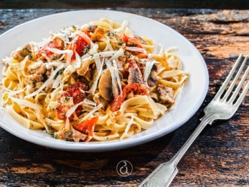 Ψαρονέφρι με ζυμαρικά