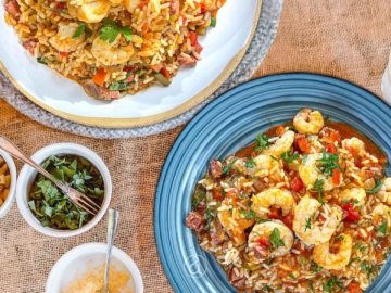 Γαρίδες jambalaya