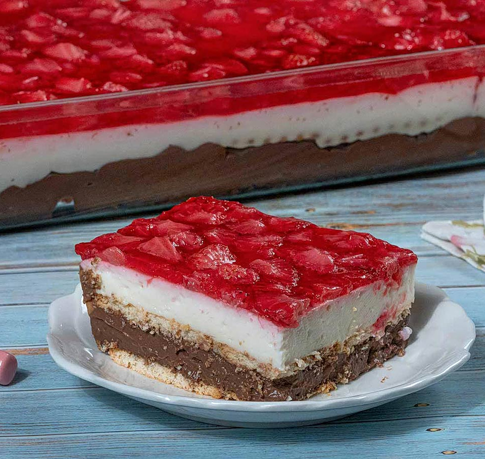 γλυκό με στέβια - γλυκό ψυγείου με στέβια