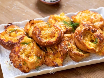 Pizza rolls με σφολιάτα